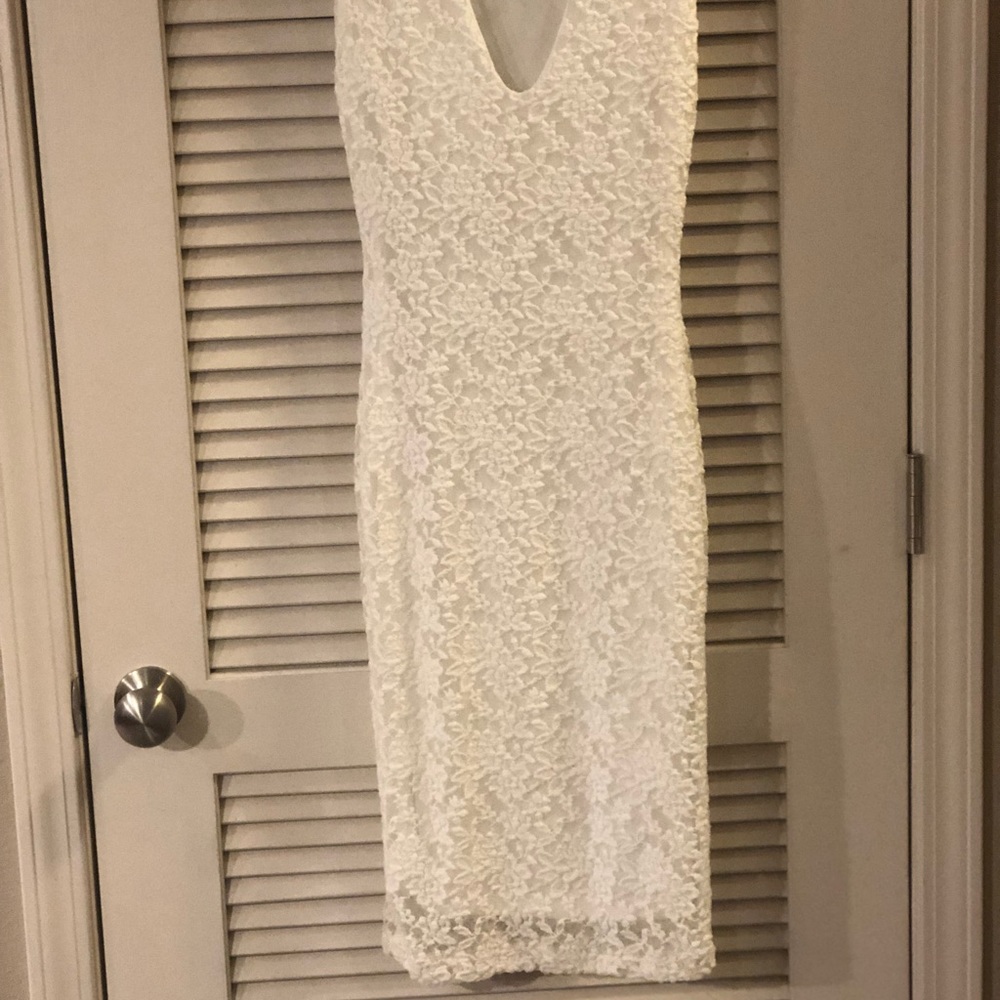White Lace Dress - Picture 3 of 5